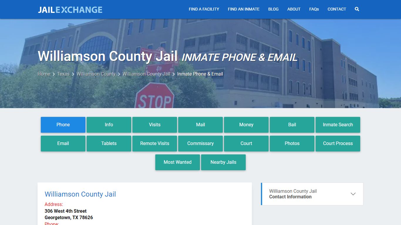Inmate Phone - Williamson County Jail, TX - Jail Exchange